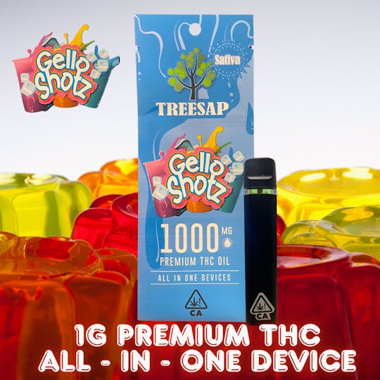 Treesap - CA - Treesap 1g AIO Disposables- Gello Shotz - 1