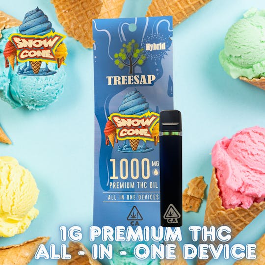 Treesap - CA - Treesap 1g AIO Disposables- Snow Cone - 1