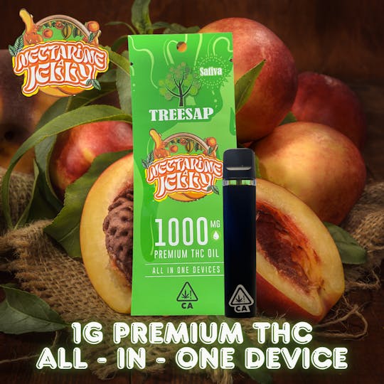 Treesap - CA - Treesap 1g AIO Disposables-Nectarine Jelly - 1