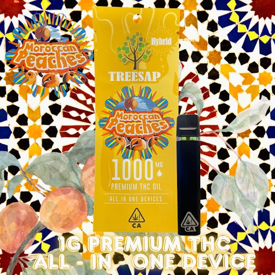 Treesap - CA - Treesap 1g AIO Disposables- Moroccan Peaches - 1