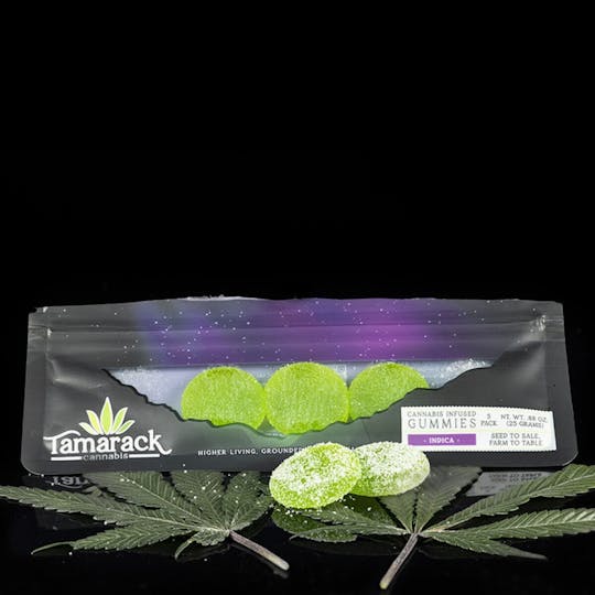 Tamarack Cannabis - Tamarack | Regular Strength Sour Gummies 5pk - Strawberry Kiwi (Night) - 1