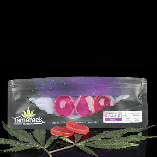 Tamarack Cannabis - Tamarack | Regular Strength Gummies 5pk - Watermelon (Night) - 1