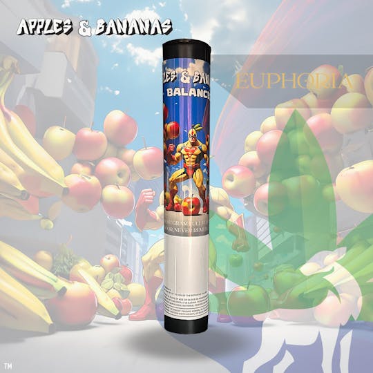 Euphoria Brand - Apples & Bananas | Euphoria | Pre-Roll | 1g - 1