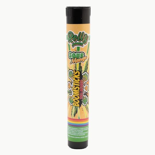 Rollz - Rollz | Boomsticks (1g Infused Pre-Roll) - Sour Mango - 1