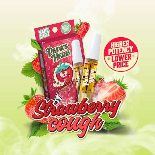 Papa's Herb - Strawberry Cough (1g) Vape Cartridge - 1