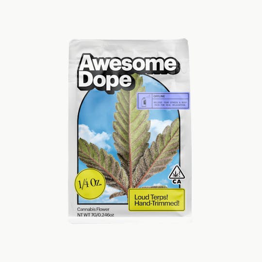Awesome Dope - PURPLE CREAM 7G MYLAR QTR - AWESOME DOPE - 1