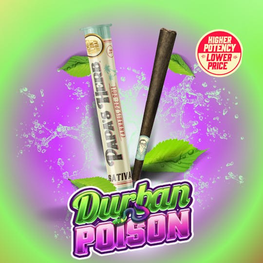Papa's Herb - Durban Poison (1g) Preroll - 1