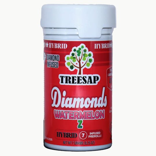 Treesap - CA - Treesap 7pk Infused pre-rolls - Watermelon Z - Sativa - 7g - 1