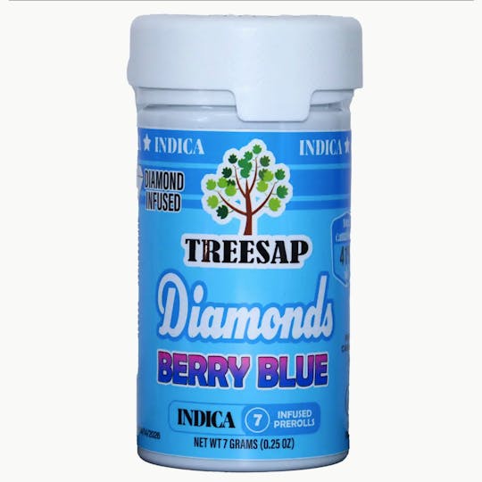 Treesap - CA - Treesap 7pk Infused pre-rolls - Berry Blue - Sativa - 7g - 1