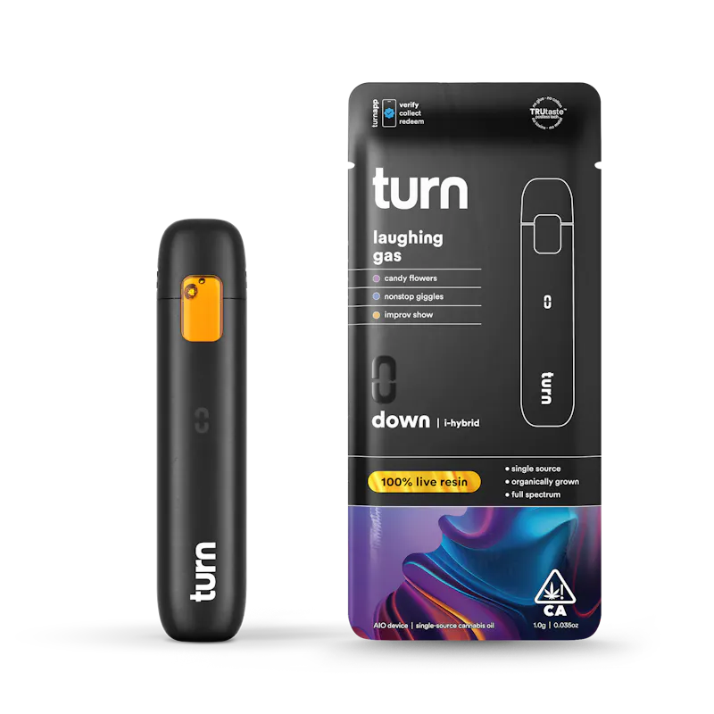 turn Laughing Gas Live Resin Disposable 1g disposable