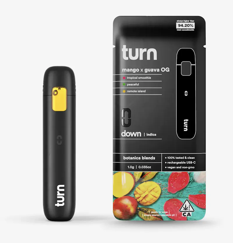 turn Mango Guava OG Disposable 1g disposable