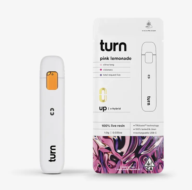 Turn Pink Lemonade Disposable 1G disposable