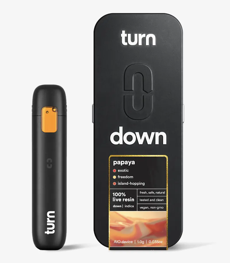 turn Papaya Live Resin Disposable 1g