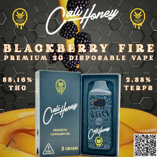 MidSouth Extracts - 2g Disposable - California Honey - Blackberry Fire - 1