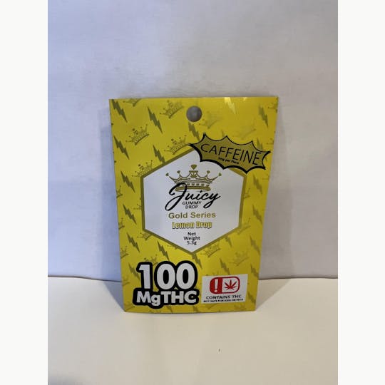 Pharmicated - Juicy - Lemon Drop Singles 100mg THC/5mg Caffeine Gold Series - 1