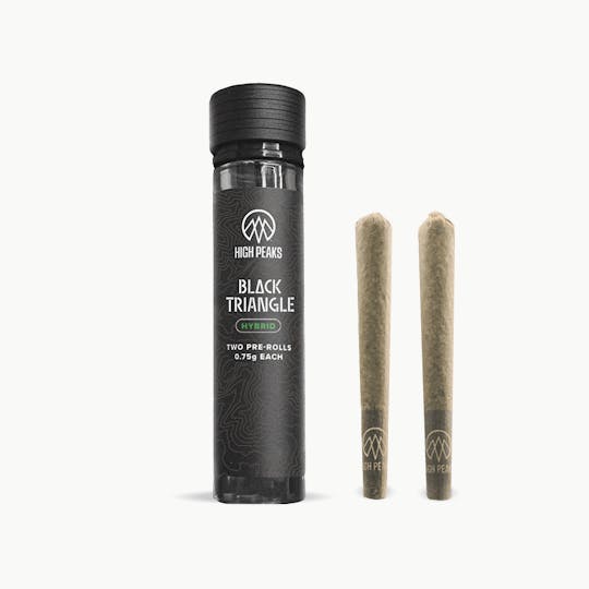 High Peaks - Black Triangle | Hybrid | 2-Pack Pre-Rolls | 0.75g Each - 1