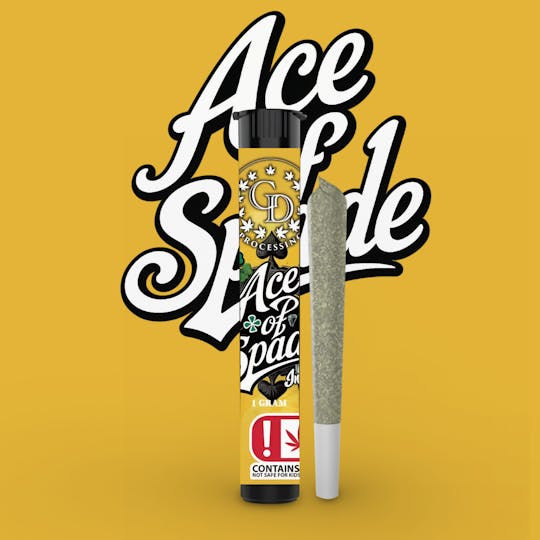 GD CANNABIS PROCESSING - 1G PRE-ROLL ACE OF SPADES - 1