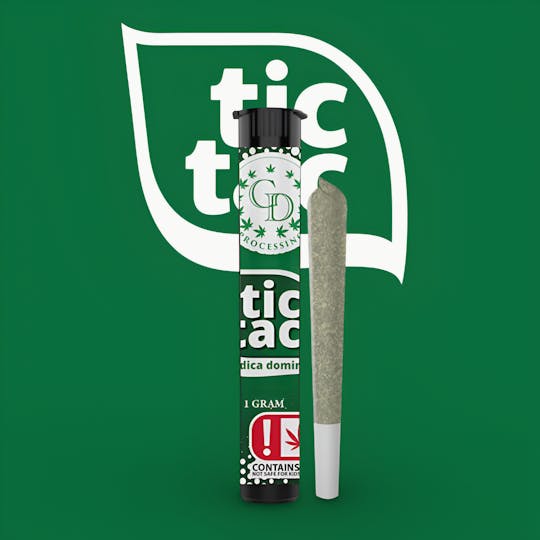 GD CANNABIS PROCESSING - 1G PRE-ROLL TIC TAC - 1