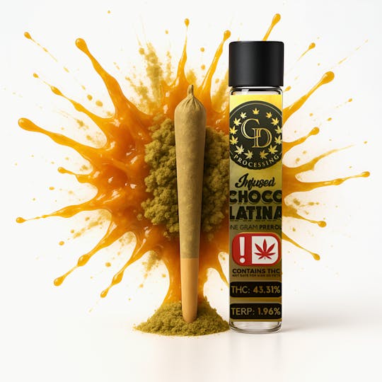 GD CANNABIS PROCESSING - INFUSED COATED 1G BUDDER & KIEF CHOCOLATINA PRE-ROLL - 1