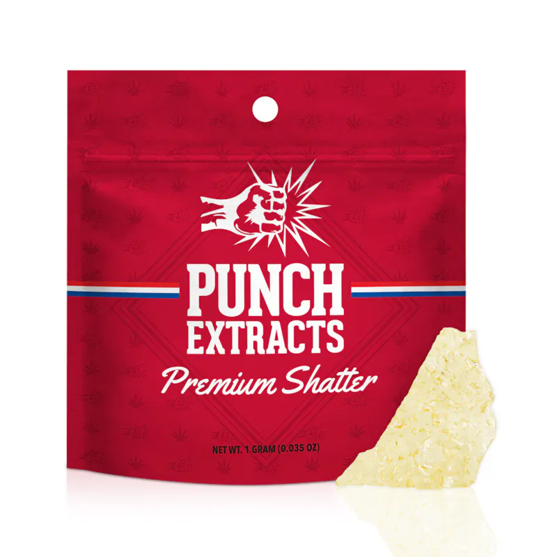 Punch Edibles Kush Mintz BHO Shatter (1g)