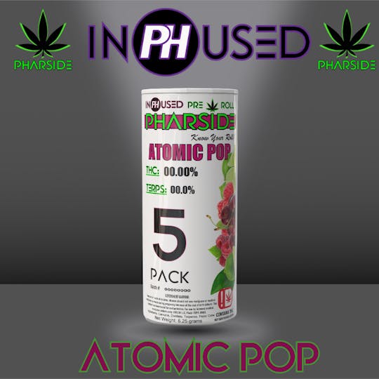 Pharside - 5 pack- Infused Pre-rolls- Atomic Pop - 1