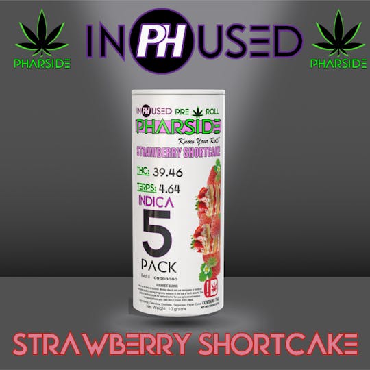 Pharside - 5 pack- Infused Pre-rolls- Strawberry Shortcake - 1