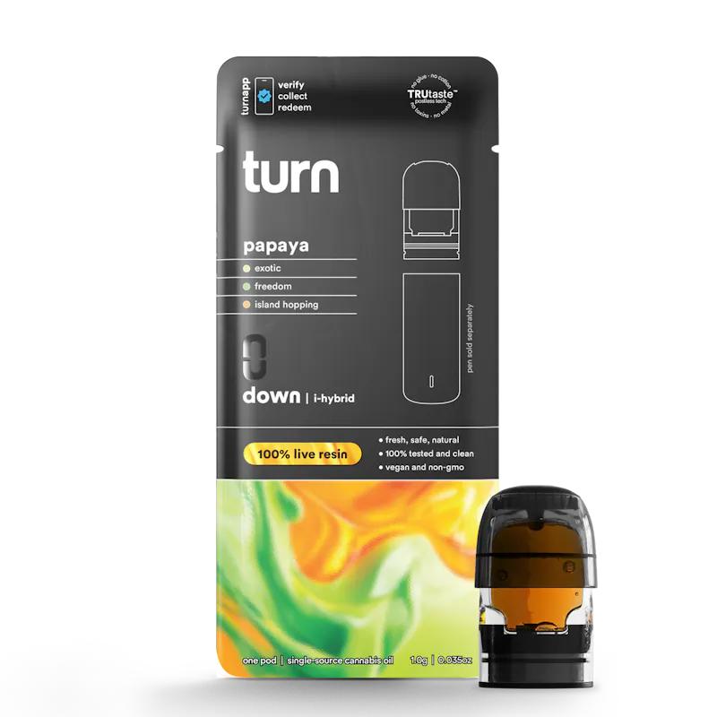turn Papaya Live Resin Pod 1g