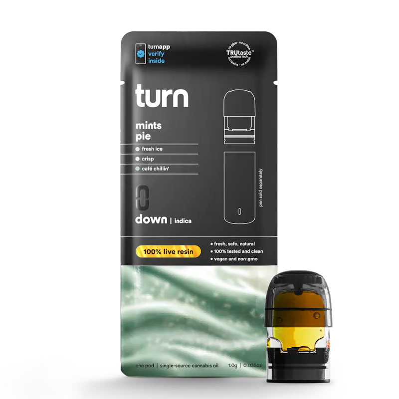 turn Mints Pie Live Resin Pod 1g pod