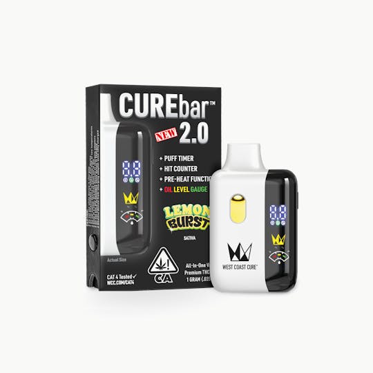 West Coast Cure - Lemon Burst - 1G AIO CUREbar 2.0 - 1