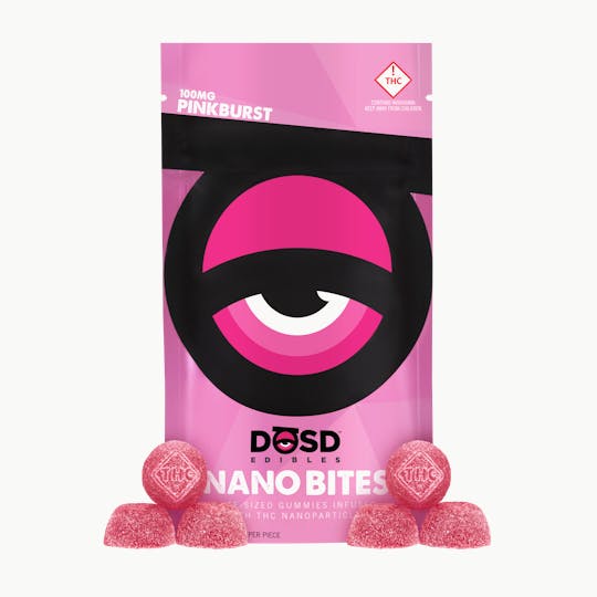 DŌSD Edibles - Nano Bites - Pinkburst 100mg - 1