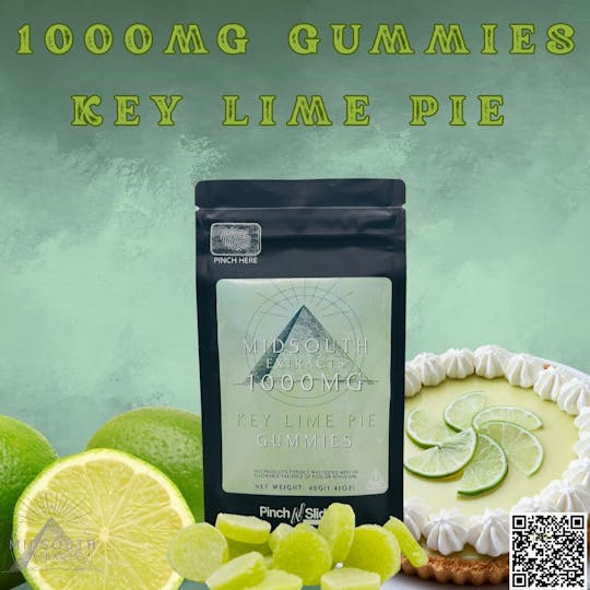 MidSouth Extracts - Gummies - 1000mg - Key Lime Pie - 1