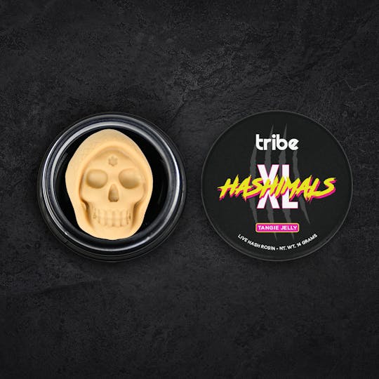 Tribe - Tangie Jelly - XL Hashimals - Live Hash Rosin - Doom Skull - 14g - 1