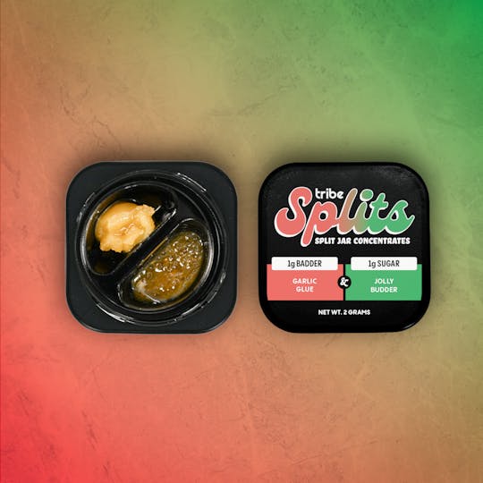 Tribe - Tribe Splits - Garlic Glue Live Badder & Jolly Budder Live Sugar - 2g - 1