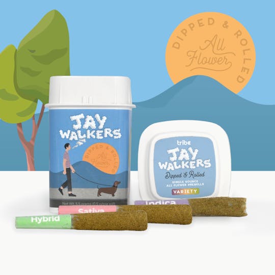Tribe - Jaywalkers Dipped and Rolled - Variety - 11 Infused Pre Rolls - 5.5g - 1