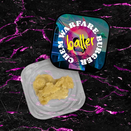 Tribe - Rotation - Chem Warfare Burger - Live Hash Rosin - Baller - 4g - 1