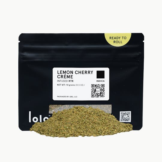 lolo - Lemon Cherry Creme | Indoor Kief Infused Ready To Roll | 14g - 1