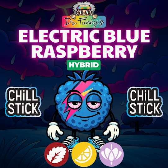 American Cannabis Company - Dr Funky's Chill Stick Electric Blue Raspberry 0.6g (Hybrid) - 1