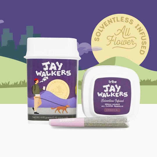 Tribe - Jaywalkers Solventless Infused - Burger Boy - 11 Infused Pre Rolls - 4.95g - 1
