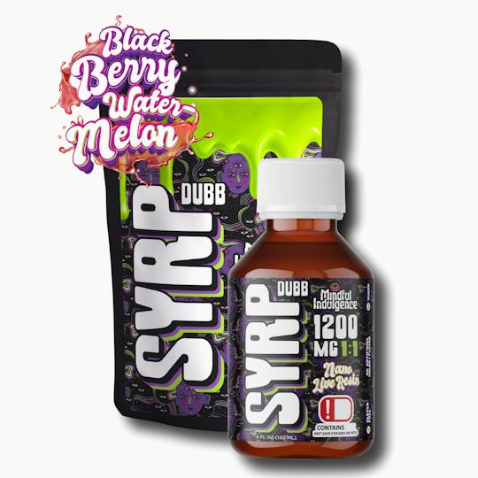 Tribe - Mindful Indulgence - DUBBS 1:1 Terp Syrp - Blackberry Watermelon - 1200mg - 1
