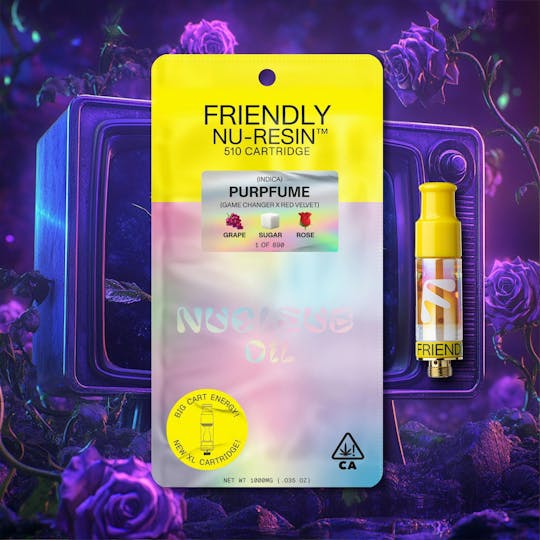 Friendly Brand - Purpfume 1g Nucleus Live Resin 510 Cart - 1