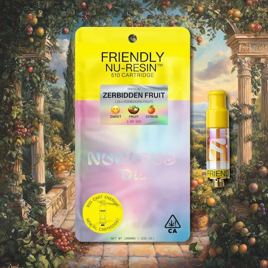 Friendly Brand - Zerbidden Fruit 1g Nucleus Live Resin 510 Cart - 1