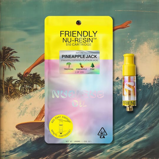 Friendly Brand - Pineapple Jack 1g Nucleus Live Resin 510 Cart - 1