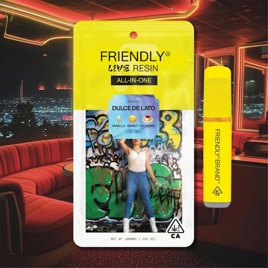 Friendly Brand - Friendly Brand | 1g Live Resin ALL-IN-ONE | Dulce de Lato - 1