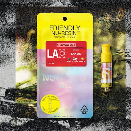 Friendly Brand - Friendly Brand x LAX Packs - LAX OG 1g Nucleus Cured Resin 510 Cart - 1