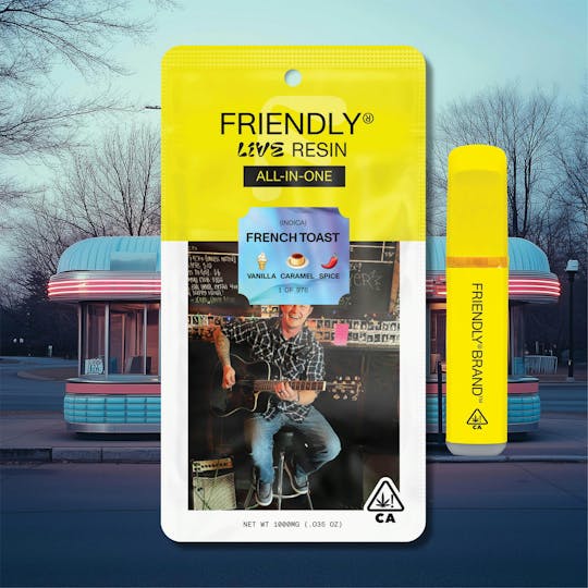 Friendly Brand - Friendly Brand | 1g Live Resin ALL-IN-ONE | French Toast - 1