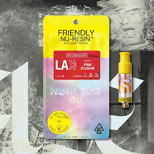 Friendly Brand - Friendly Brand x LAX - Pink Zlushie 1g Nucleus Cured Resin 510 Cart - 1