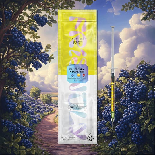 Friendly Brand - Friendly Brand | 1g Live Resin Applicator | Blueberry Headband - 1