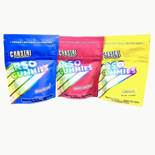 Coastal Remedies - 250mg Blueberry RSO Gummies | Coastal Remedies - 1
