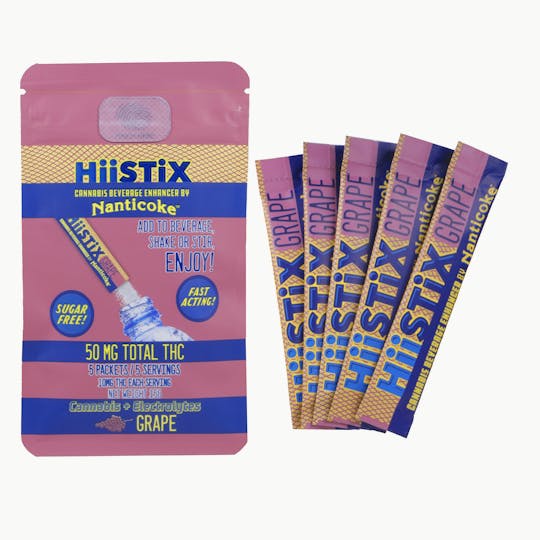 Nanticoke - Hiistix 5 x 10mg Grape Flavored Beverage Enhancer - 1