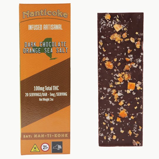 Nanticoke - Infused Dark Chocolate Orange Extract Sea Salt 100mg - 1